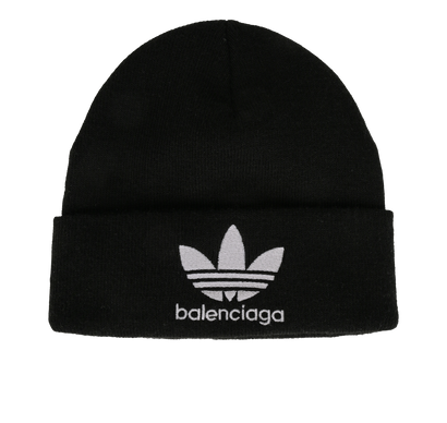 Balenciaga Beanie Hat, £120, Accessories, Black, Polyester (Polymer), Front view